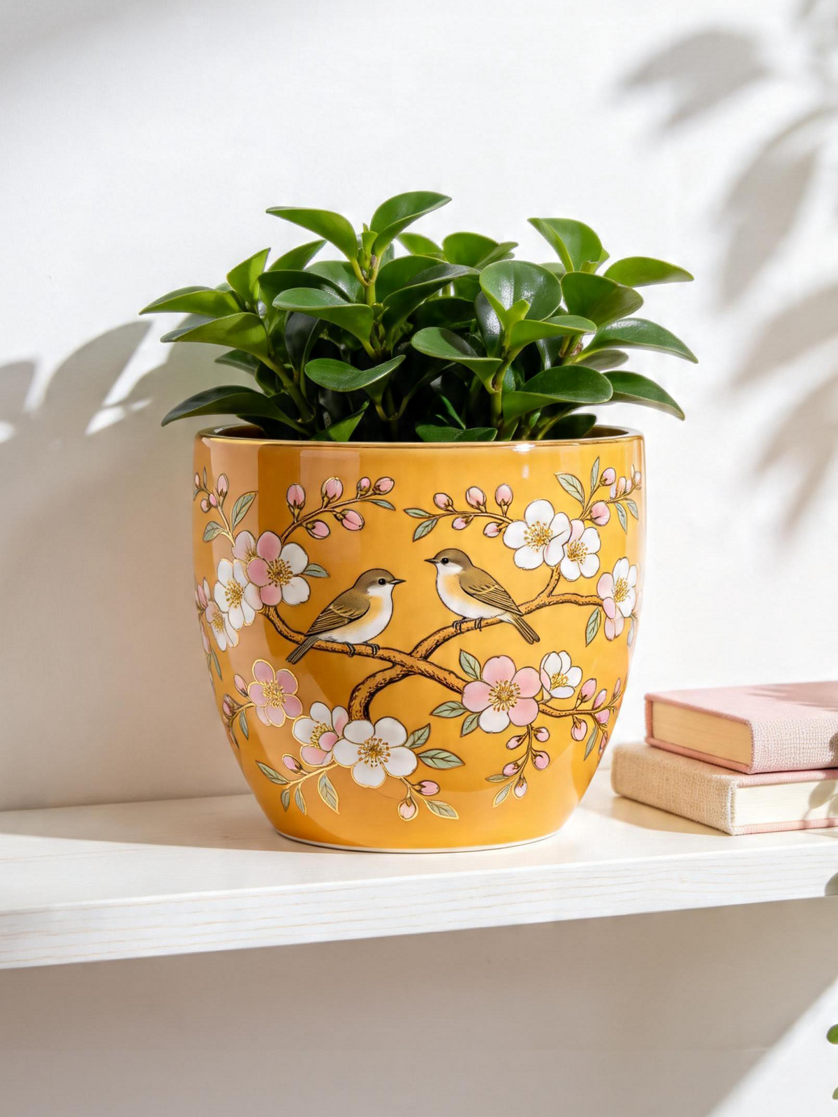 Golden Songbird Planter