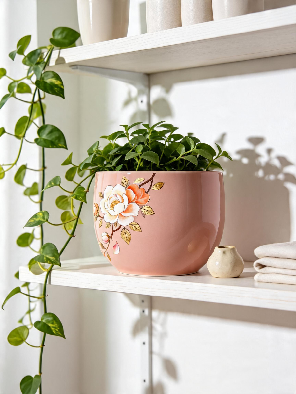 Golden Rose Planter